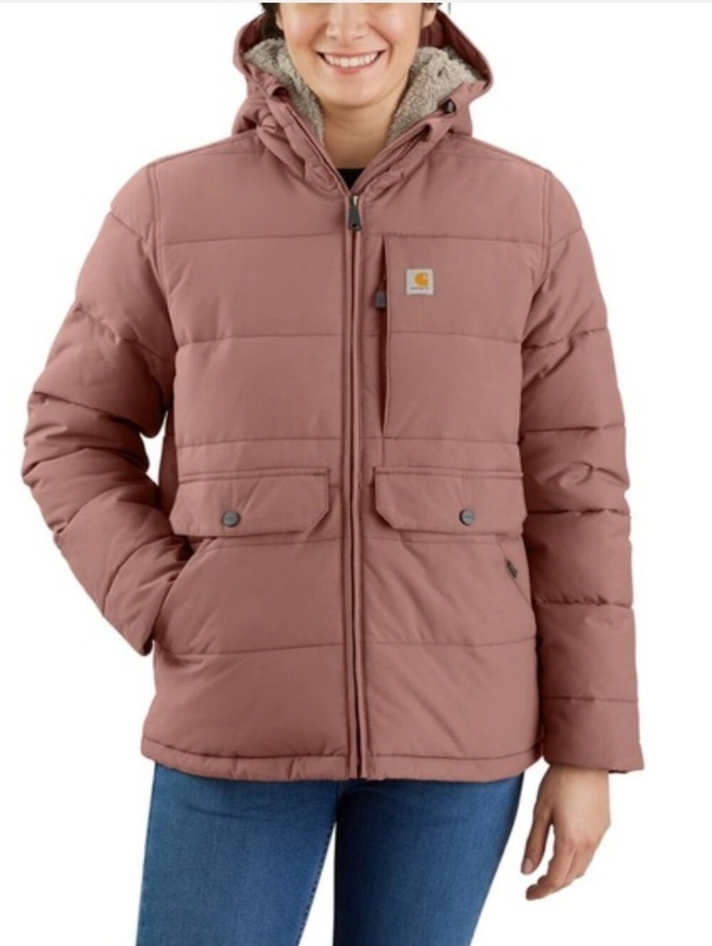 Carhartt Womens Montana Puffer Jacket Rain Defender Nutmeg XS